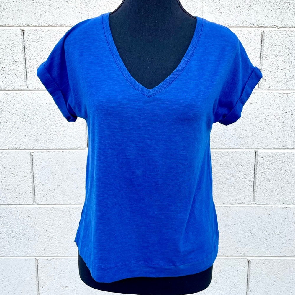 C&C California Blue V-Neck Short Sleeve Tee XS